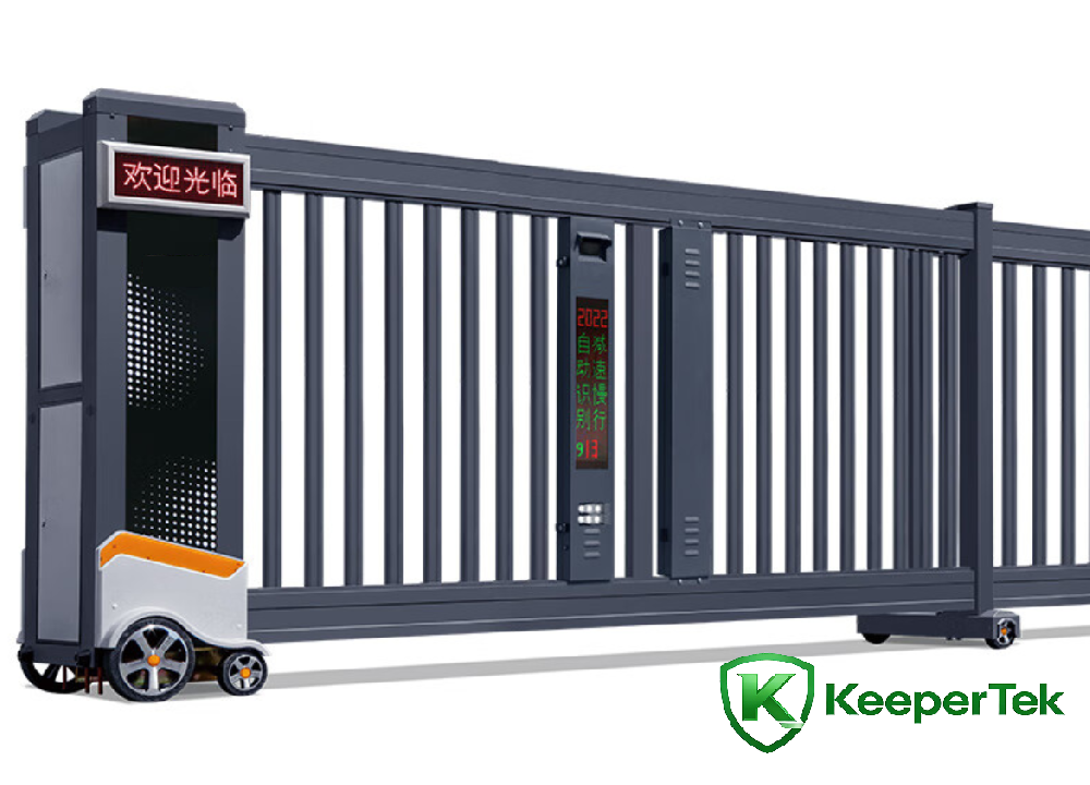 Sliding sliding door na may license plate recognition KT-QG27
